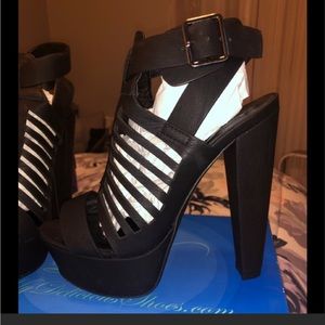 Black high heels